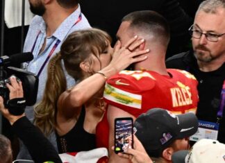 Watch Taylor Swift Kiss an Emotional Travis Kelce After Kansas City Chiefs’ Super Bowl 2024 Victory