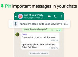 WhatsApp now lets you pin up to three messages