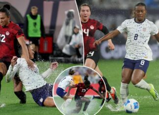 USWNT play Canada in horrific field conditions at CONCACAF Women’s Gold Cup