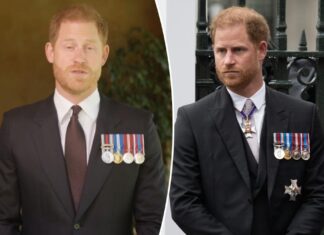 Prince Harry slammed for wearing four medals while honoring US servicewoman: ‘Pathetic’