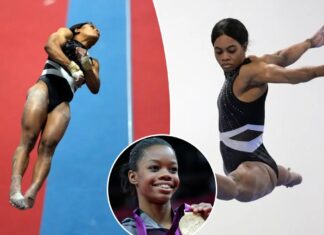 Gabby Douglas competes in first gymnastics competition since 2016