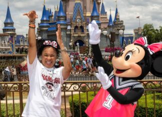 Dawn Staley Celebrates National Championship At Disney World