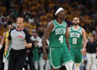 Jrue Holiday lifts Celtics over Pacers; 1 win from NBA Finals