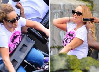 Mariah Carey’s Assistant Brushes Her Hair After Going on Rollercoaster Ride