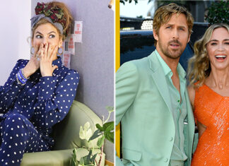 Eva Mendes Reacts to Ryan Gosling Kissing ‘Babe’ Emily Blunt in Poster – Hollywood Life