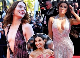 Emma Stone, Eva Longoria and Demi Moore stun on the red carpet at the ‘Kinds of Kindness’ Cannes Film premiere