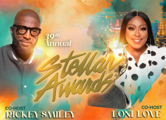 39th Annual Stellar Awards set for July 20th in Las Vegas hosted by Loni Love & Rickey Smiley