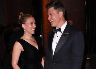 Scarlett Johansson & Colin Jost Make Marvelous Red Carpet